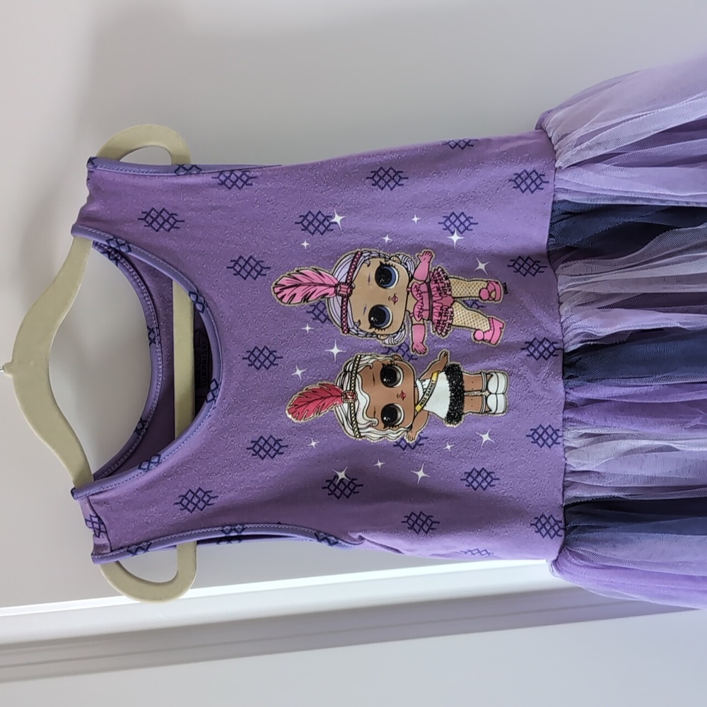 Girls LOL purple dress size 7/8